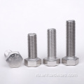 DIN 933 Hexagon Head Head Bolts из нержавеющей стали